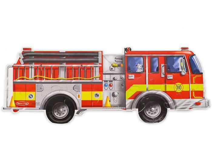 MELISSA & DOUG Puzzle Gant Camion de Pompiers - Ds 4 ans