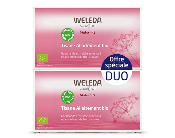 WELEDA Duo Tisane Allaitement Fruits Rouges - 2 x 40 g