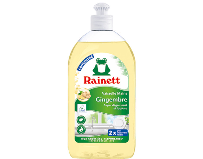 RAINETT Liquide Vaisselle Mains - Formule Concentre Gingembre - 500 ml