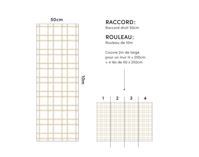 LILIPINSO Papier Peint - Picnic Day - Graphique - Blanc Rouleau 10 m (3)