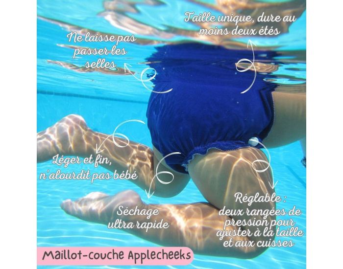 APPLECHEEKS Maillot de bain Lavable - Taille Unique (2)