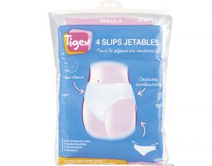 TIGEX 4 Slips Jetables Blancs Taille M
