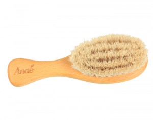ANAE Brosse  Cheveux Bb - Htre FSC et Poils de Chvre - 13 cm