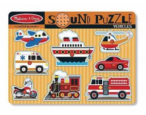 MELISSA & DOUG Puzzle Sonore Transports - Ds 1 an