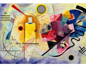 MICHELE WILSON Puzzle Jaune Rouge Bleu de Kandinsky - 50 Pices - Ds 6 ans 