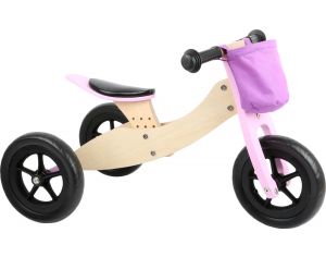 SMALL FOOT COMPANY Draisienne Tricycle 2 en 1 Maxi Rose - Ds 12 mois