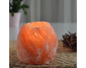 ZEN'ARME Bougeoir en Cristal de Sel Himalaya Rock - 1kg