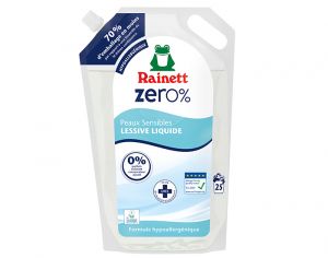 RAINETT Lessive Liquide Zro% Eco-Recharge Peaux Sensibles - 1,7L