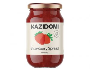 KAZIDOMI Confiture Fraise 100% Fruits Bio - 310 g