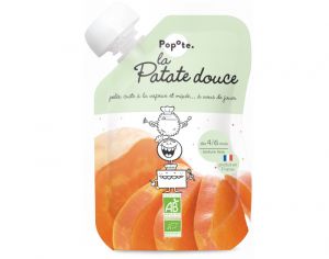 POPOTE Gourde Patate Douce Bio - 120 g - Ds 4/6 mois