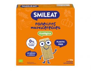 SMILEAT BABY Tartines Crales Banane Courges - 60 g - Ds 10 mois