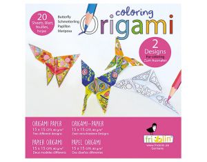 FRIDOLIN Coloring Origami - Papillon - Ds 6 ans