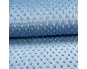 CRAFT LOOM Tissu Minky  Pois Haute Qualit - Tailles au Mtre - Denim 