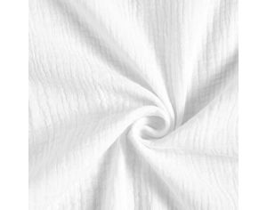 CRAFT LOOM Coupon de Tissu en Double Gaze de Coton - Tailles Sur-mesure - Blanc