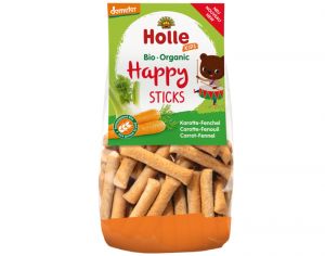 HOLLE Happy Sticks Carotte Fenouil - 100 g - Ds 3 ans