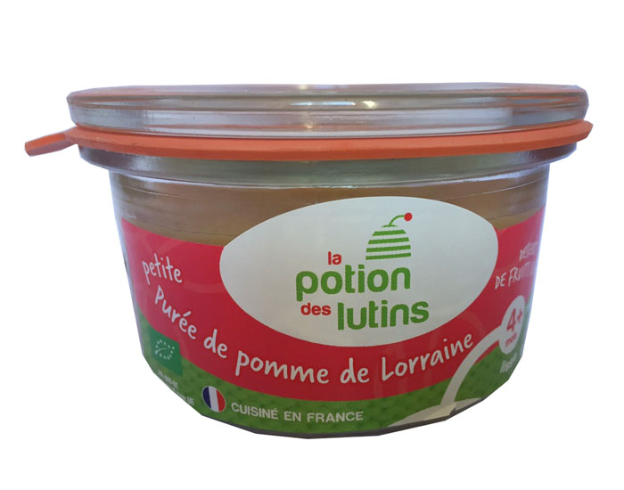 LA POTION DES LUTINS Petit Pot Pomme de Lorraine Bio - 100 g - Ds 4 Mois