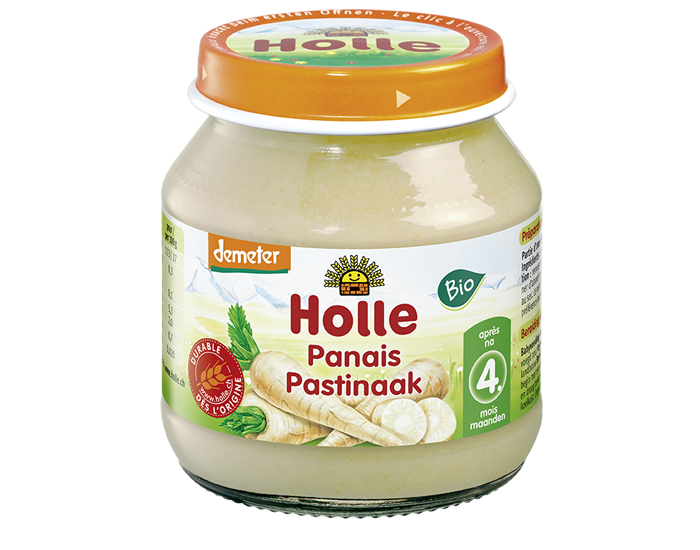 HOLLE Petit Pot Lgume Pure de Panais - 125 g - Ds 4 mois