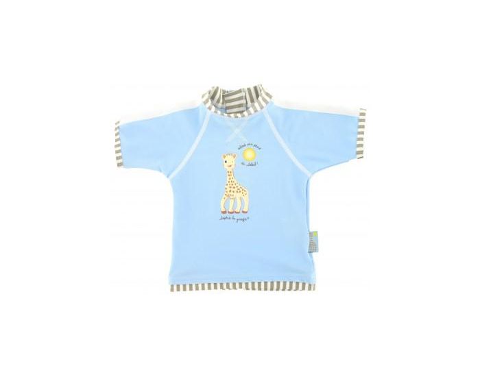 MAYOPARASOL Sophie la girafe Tshirt top anti UV manches courtes Bleu