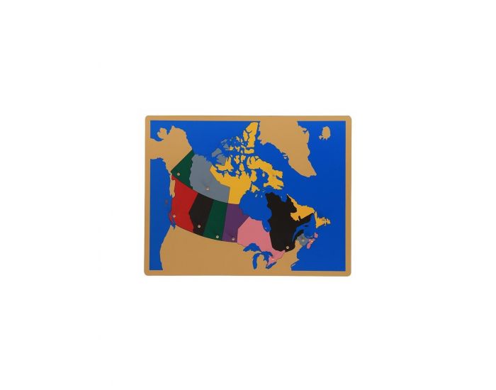 Carte Puzzle du Canada Haut de gamme - Ds 3 ans