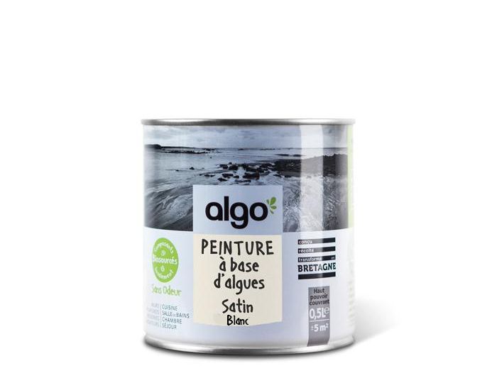 ALGO PAINT Peinture Biosource Dcorative Blanche Finition Satin  (Blanc)