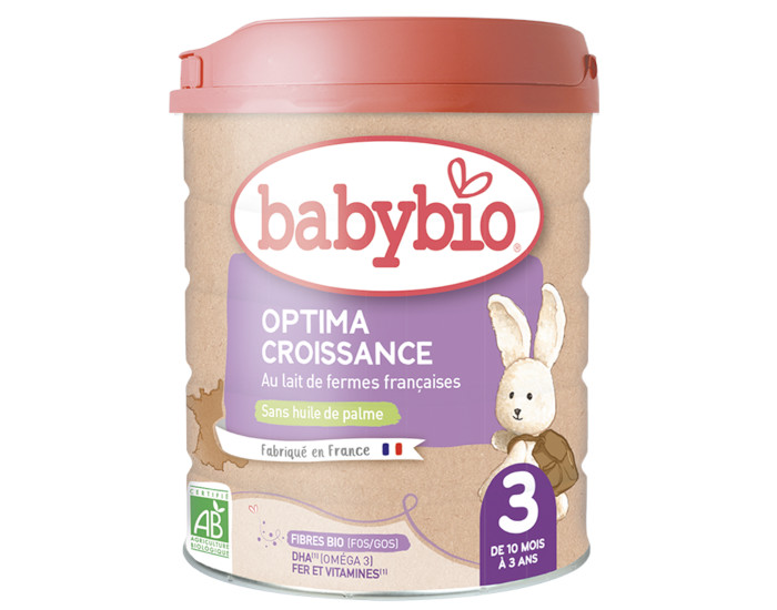 BABYBIO Croissance Optima 3 - Ds 10 mois - 800g