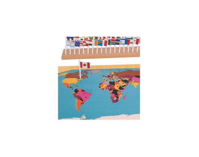 Puzzle des drapeaux du Monde Haut de gamme - Ds 3 ans (2)