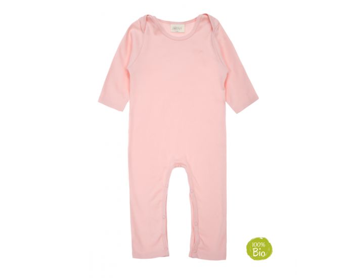 JOYAH Pyjama Bb 100% Coton Bio - Rose Poudr (1)