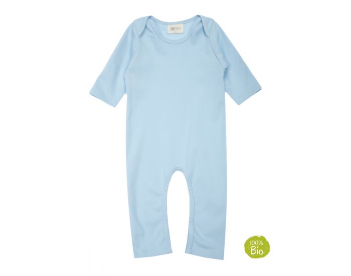JOYAH Pyjama Bb 100% Coton Bio - Bleu Layette (1)