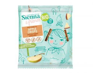 SIENNA AND FRIENDS Chips de Fruits Pomme Cannelle - 15 g - Ds 3 ans