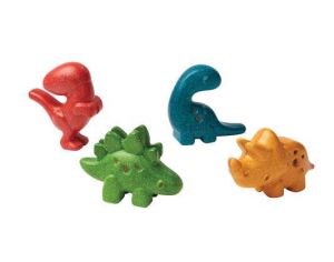 PLAN TOYS Figurines - 4 Dinosaures - Ds 12 Mois