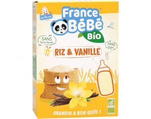 FRANCE BEBE BIO Crales Riz Vanille Sans Gluten - 200g - Ds 4 mois