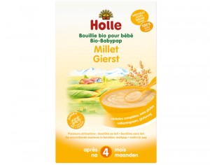 HOLLE Bouillie 100% Millet - 250g - Ds 4 mois