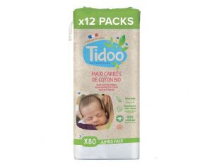 TIDOO Maxi Carrs de Coton 100% Bio  12x80