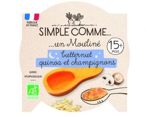 SIMPLE COMME Assiette - Ds 15 mois - 230 g Butternut Champignon Quinoa