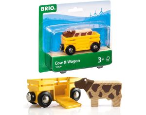 BRIO Wagon Transport de Btail - Ds 3 ans